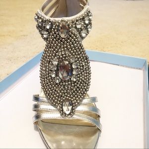 Antonio Melani jewel embellished dress heels